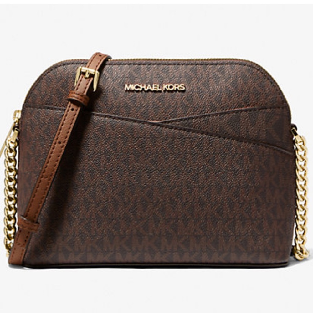 NWT Michael Kors Jet Set Travel Medium Logo Dome
Crossbody Bag
